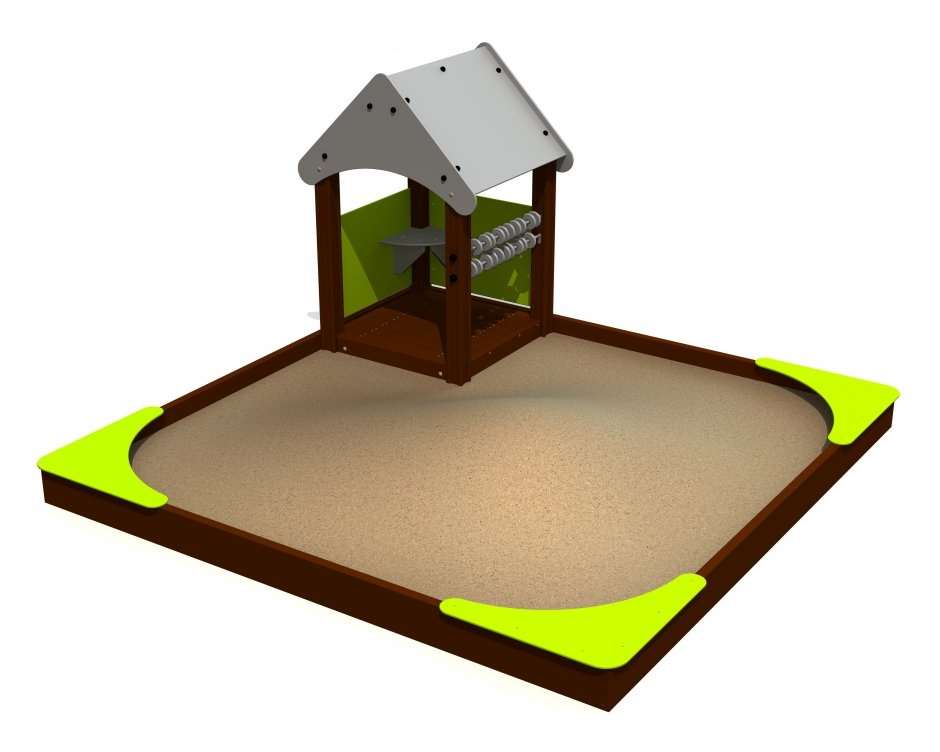 sandkasse med hus lmk001
